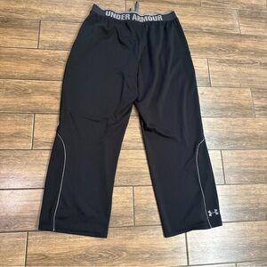 Under Armour Pants Mens XL Reflex Black Warm-Up Loose Straight Leg Lightweight